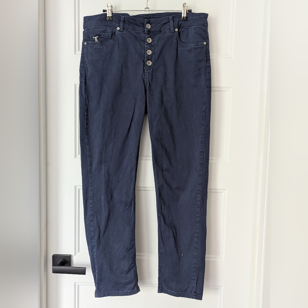 Tristan Blue High Rise Jeans Classic Fit
